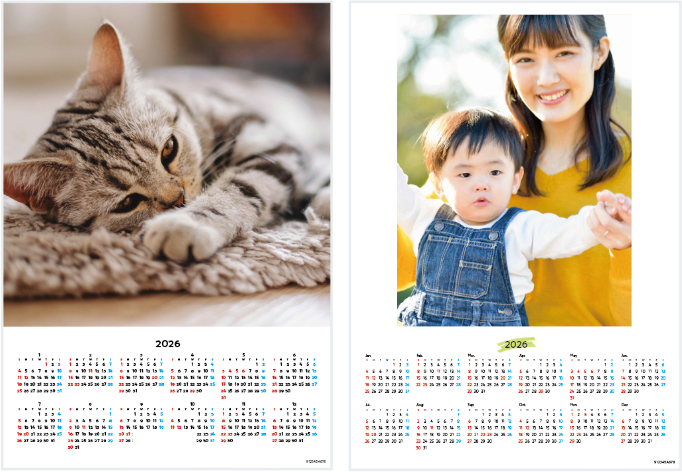 カレンダーサンプル画像